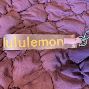 lululemon athletica Maroon and Orange Keychain